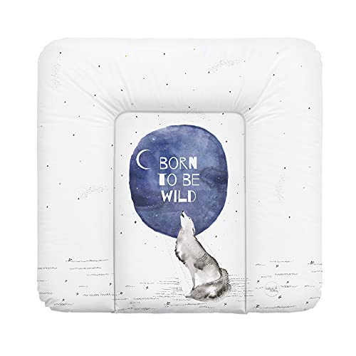 Ceba Baby® Wickelauflage 75x72 cm – Weiche Wickeltischauflage für Jungen & Mädchen – Wasserdicht & Abwaschbar – OEKO-TEX® 100 – Made in EU - Geboren um Wild zu sein