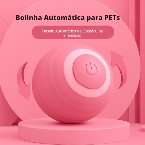 Bola Giratória Inteligente, Brinquedo Pet, Gato, Cachorro