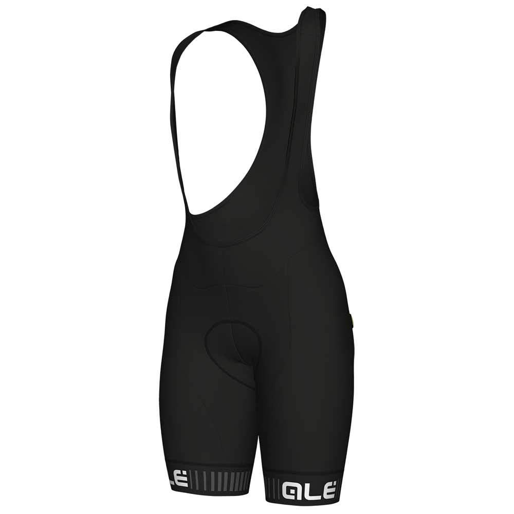 ALE' Womens Pragma Traguardo Bib Shorts, Black/White, L EU