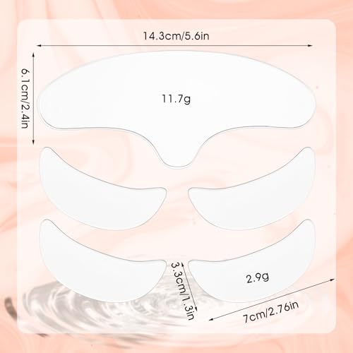 10 Pcs Forehead Wrinkles Patches Reusable Anti Wrinkle Patches Wrinkle Remover Mask Silicone Face Tape Smooth Fine Lines Wrinkles Treatment for Women Facial Beauty Skincare