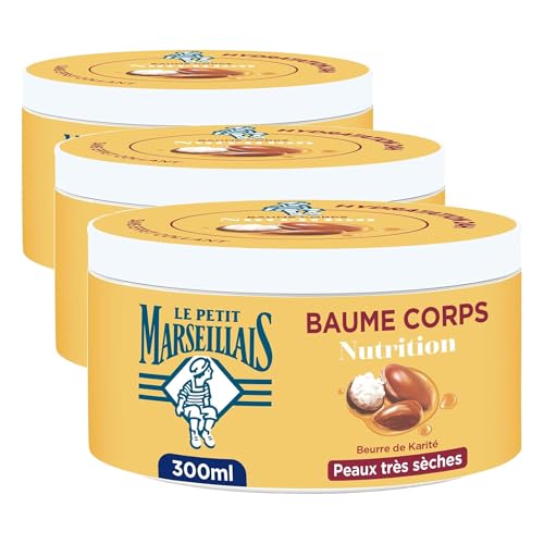 Baume Hydratant Nutrition Beurre De Karité Amande Douce Huile D'argan Le Petit Marseillais Le Pot De 250 Ml