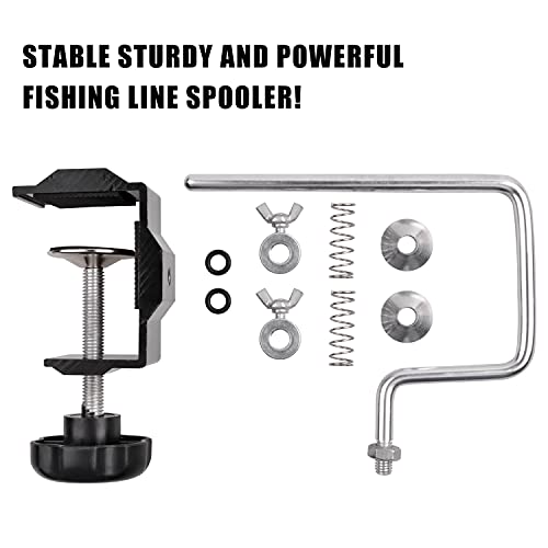 Fishing Line Winder Spooler With Clamp Adjustable Stable Fishing Reel Spooler Machine Protable Spinning Reel Spool Spooling Station Winding System Device #TOP19