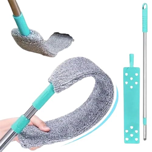 Avantara Creation Microfiber Flexible Mop Gap Cleaning with Long Adjustable Handle Bendable Washable Duster Bed Sofa Dust Brush Home Tool Cleaner Bed Sofa Stainless Steel (Pack of 1 Pcs)