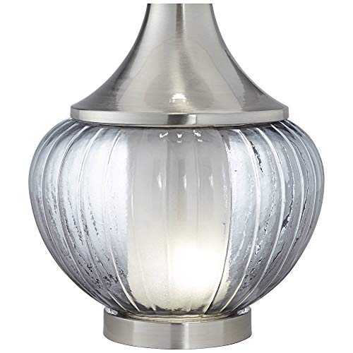 Lámpara de mesa 360 Lighting Courtney 28.5" vidrio ahumado miniatura 6