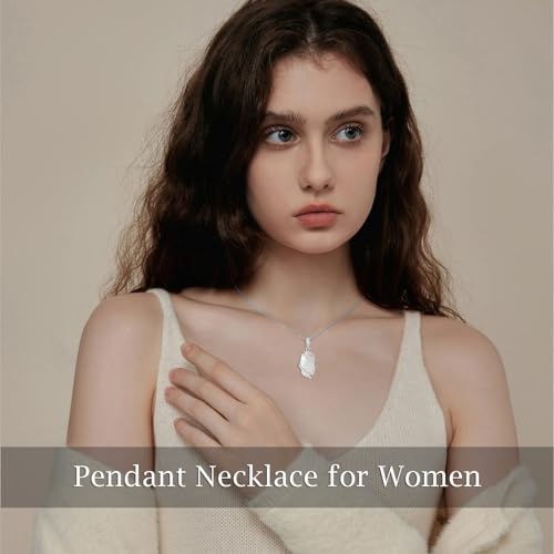 Necklace for Women 925 Sterling Silver Dainty Gemstone Pendant Fine Jewelry Birthday Christmas Gifts for Women Her2