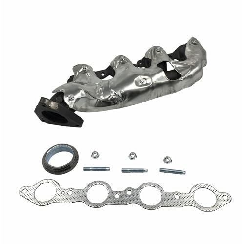 Image of Exhaust Manifold & Gasket Right Passenger Side RH Compatible with 2002-2017 Chevry Avalanche Silverado Express GMC Sierra Savana Yukon XL Cadillac Escalade Hummer Workhorse 674-732 12616286