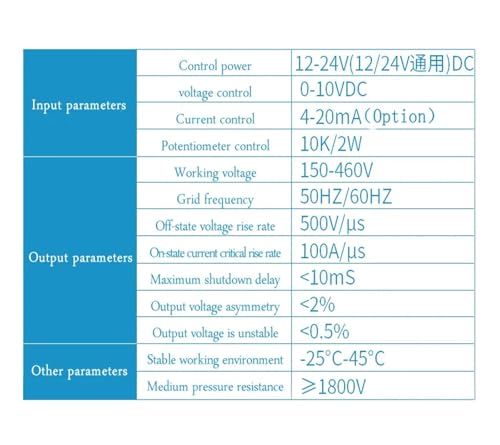 Régulateur de tension thyristor monophasé DXTY-JL-40A pour stabiliser le courant 40A