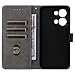 Pzwoxukhov Compatible with Oppo Reno 13 5G Case Cover,Compatible with Oppo Reno 13 5G Phone Case,PU Leather, Flip Case Cover Black