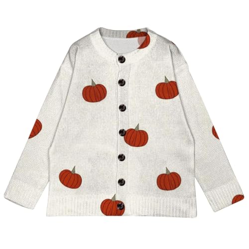 WWPPAION Halloween Cardigan Sweaters for Women Thanksgiving Knit Sweater - image 3