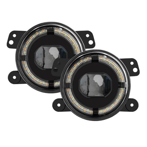Feux antibrouillard LED ronds 4 pouces optique avant Chrysler PT Cruiser 2005-2010