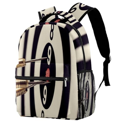 Sac à dos d'école cible de fléchettes pour ranger grands cahiers et PC