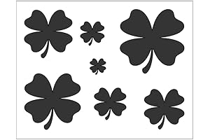 SHAMROCK St Patrick's Day Stencil 4 Leaf Clover Sheet