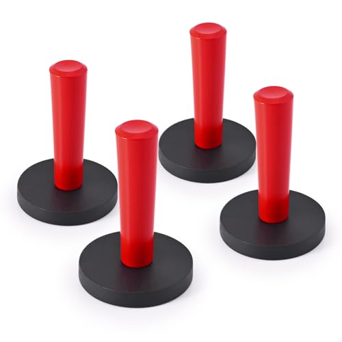 EHDIS 4 pzas Imánes para Vinilo Coche, Vehículo Wrap Gripper Imanes Titular, Hacer Signo Vinilo Imán, para la fabricación de letreros, Tinte de Ventana, Car Wrapping, Rojo