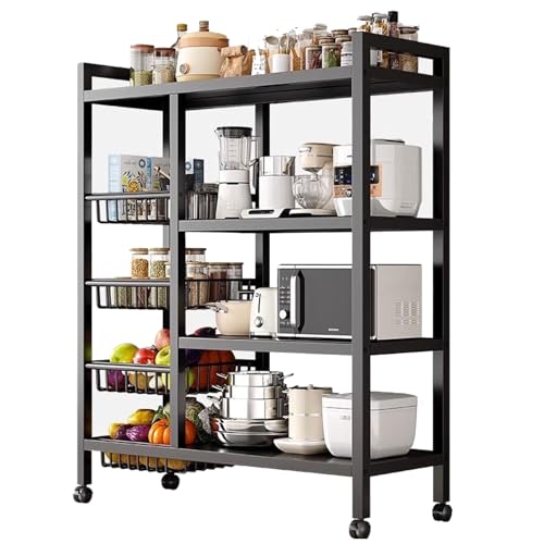 Support de bar à café mobile pour cuisine moderne avec panier de drainage