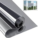 NICLY Película de Privacidad Anti-UV 60x300cm, Protectora Térmica Polarizada Unidireccional para Ventanas de Casa, Fácil...