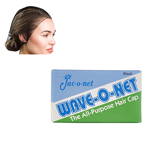 Hair Net Wave-O-Net Medium Weight, Black, 1 Net Per Box [1 Pack]