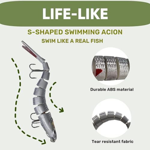 Leurres de pêche multi-articulés pour attraper les grands bars - 5