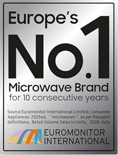 Samsung MS23K3523AS/EU 23L Solo Microwave Oven, Triple Distribution System, Silver