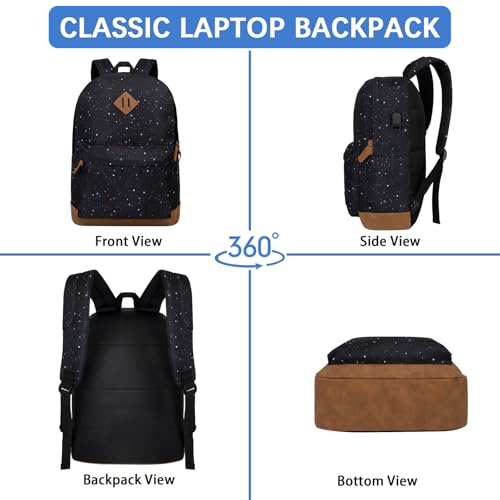 Image of Goloni Backpack for Men Women,Travel Laptop Backpack, Water Resistant 17.3 Inch USB Charging Backpack, Large Capacity Work Commute Bag