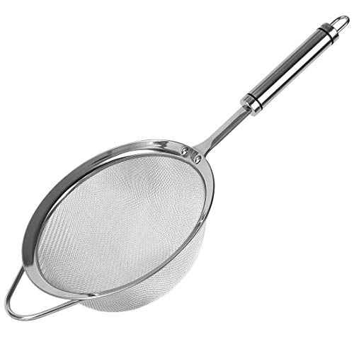 Kitchen Fine Mesh Strainer Stainless Steel Skimmer 4.5-Inch