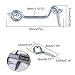 uxcell 2 Inch Cabin Hook, Eye Latch Privacy Hook Door Lock Plating Finish for Gate Shutters Window Slide Barn Door 2 Pack Silver