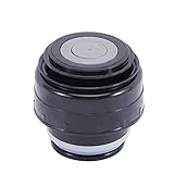 Vakuumflaschen Deckel Cup Deckel, Universal Outdoor Becher Thermoskanne Abdeckung, Isolierbecher Deckel Zubehör(5.2cm Black Grey)