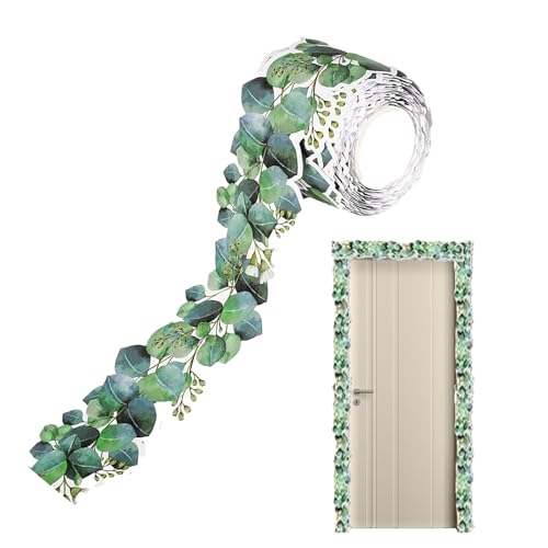 Borde de boletín de eucalipto,Recorte del tablón de anuncios de eucalipto - Borde decorativo de pizarra blanca para aula - Útiles de regreso a la escuela para la universidad, la escuela secundaria, la