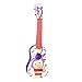 KLOZ Mini Viersaitengitarre Kindererleuchtung Musikinstrument Gitarrist/Kindergitarre Ukulele Erstes Musikinstrument Kinder Holzspielzeuggitarre/Ukulele Spielzeuggitarre