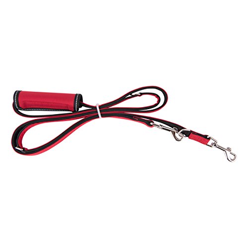 Laisse de Qualité Puppia Trek M Rouge - Accessoire Premium Pet-leashes PLRA-AL9323