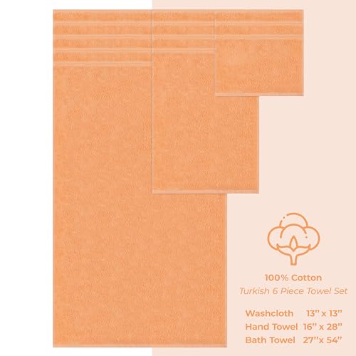 image for American Soft Linen Luxury 6 Piece Towel Set, 2 Bath Towels 2 Hand Tow
