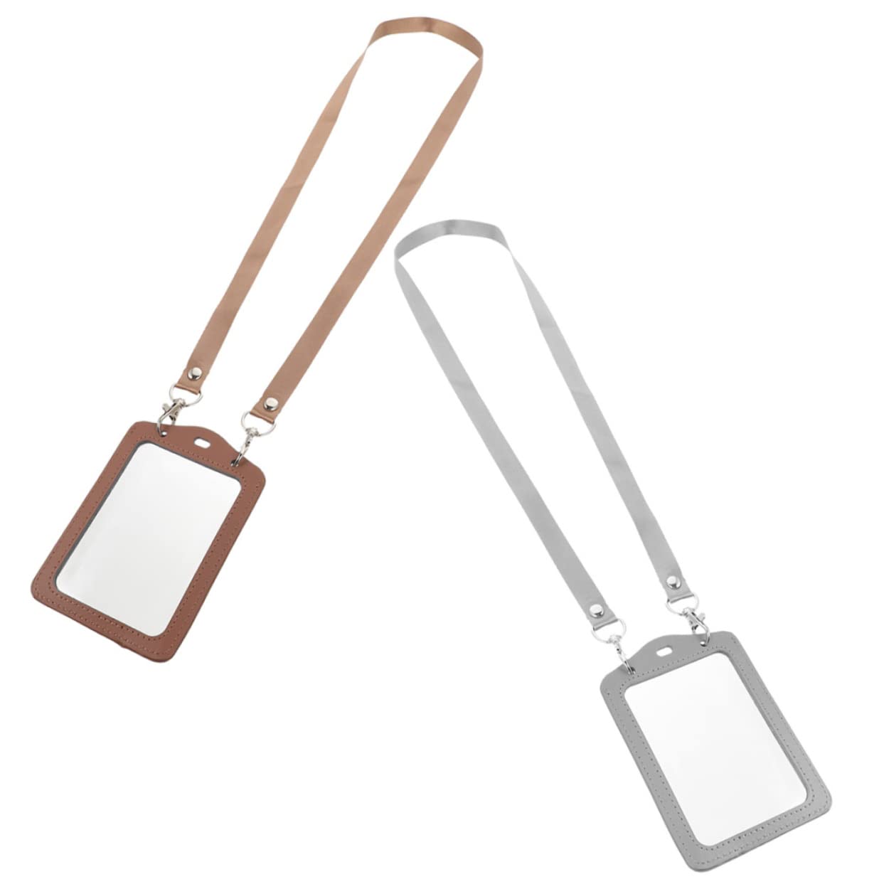 STOBOK 3 Set Porta Badge Con Cordino Porta Badge Identificativo Porta Badge Con Cordino Design Bifacciale 2 Pezzi*3