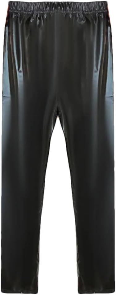 Sweejim Mens PU Leather Legging Wet Look Skinny Pants Tight Trousers