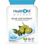 Health4All Olive Leaf Extract - 100mg Oleuropein Per Capsule | 180 Vegan Capsules (6 Month Supply) 20% Standardised 10:1 Extract from Wild European Leaves | No Additives | Immune & Heart Support