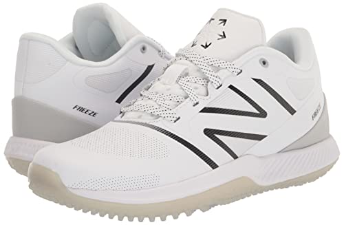 New Balance Men's Freezelx V4 Turf Lacrosse Shoe, White/Black/Polar Blue, 10.5 #TOP6