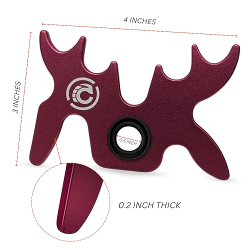 Cru5h Billiards Slip-On Portable Aluminum Moosehead Bridge Cue Rest (Raspberry) - Thumbnail 2