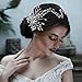 Mpoikba Wedding Hair Pieces for Brides, Handmade Bridal Hair Comb, Rhinestone Wedding Hair Accessories