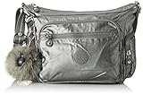 Composición: 100% Poliamida Kipling Gabbie S, Bolsos Bandolera para Mujer, Gris (Metallic Stony), 29x22x16.5 centimeters (B x H x T)