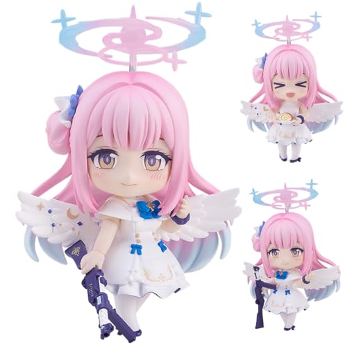 Zhongkaihua MisonoMika Anime Q Figura 10 cm MisonoMika Action Figure con Accessori Testa Mobile e Intercambiabile Modello PVC Mini Statua Decorazione Desktop