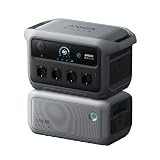 Station �lectrique portable Anker SOLIX C2000 Gen 2 avec batterie additionnelle, g�n�rateur solaire 2 400 W (pic 4 000 W), recharge en 58 min, batterie LiFePO4 2 048 Wh, pour le camping ou � la maison