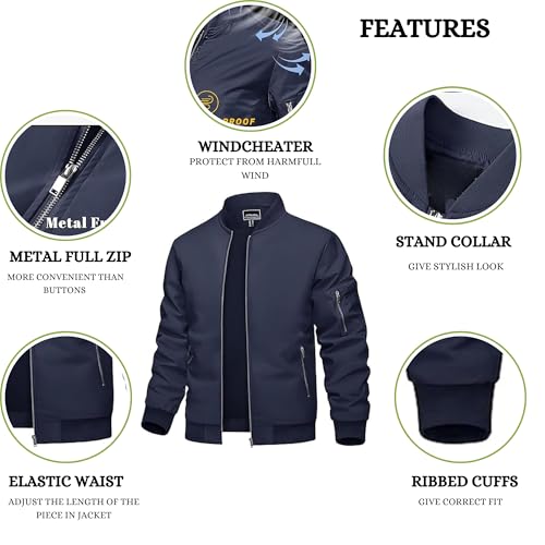 Image of MIA FASHION Men's UPF 50+ Full Sleeves Zipper Function Sun Protection Jacket for Biking & Sport