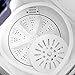 Giantex Portable Washing Machine, 20lbs Capacity, 12lbs Washer and 8lbs Spinner, Compact for Apartment RV, Gray & White, GX20313-PE