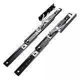 Genérico Guias Correderas para Cajones De Mesa Elevadora Correderas para Cajones de Cierre Guías Telescópicas Plegables Fácil Instalación para Escritorios Mesas Comedor,420 mm