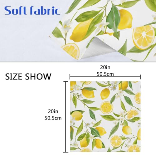 Servilletas de tela estampadas flores 50.5 x 50.5 cm x6 miniatura 6