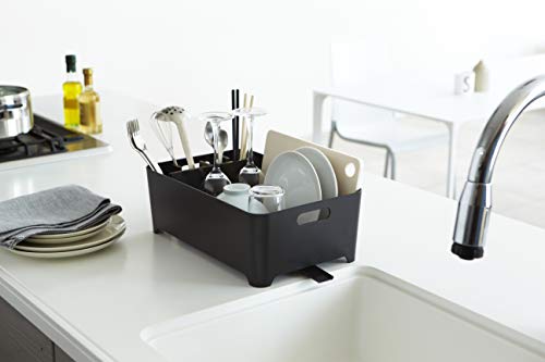 Yamazaki Home Drainer-Drying Kitchen Counters | Plastic | Dish Rack, One Size, Black #TOP2