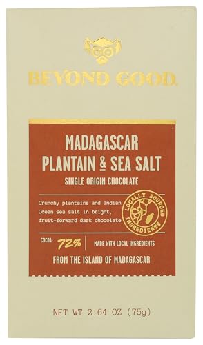 Beyond Good Madagascar Plantain And Sea Salt Chocolate Bar, 2.64 Oz