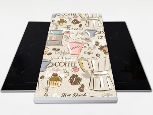 Tabla Deslizante Vinilada COFFEE HOT para Robot Cocinar Thermo Monsieur Cuisine Mix 60x30cm con borde de aluminio + 4 Ruedas Calidad, se desliza en todas las encimeras, no se mueve por vibraciones - imagen 2