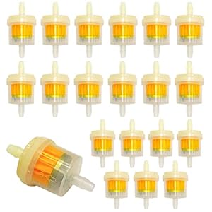 MoK 20 Pièces Filtre Carburant Rapide, Filtre à Carburant avec Aimant, pour Tondeuses à Gazon, Tracteurs à Gazon, Moteurs, Motocyclettes