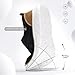 Mens Casual Slip in Shoes Boat Slip On Loafers Fashion Walking Dress Sneakers Work Lightweight Mesh Oxfords Soft Sole Black
