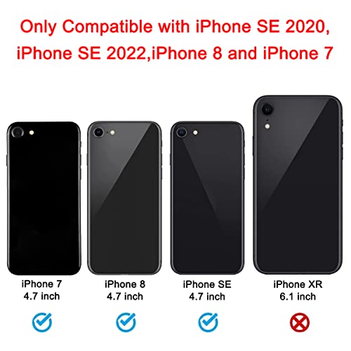 Perzework Oem Back Rear Camera Lens Glass Replacement Suitable For Iphone Se 2020 / Se 2022/8 / 7 With Pre-Installed Adhesive And Reparing Toolkit #TOP1