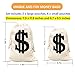 Canvas Money Bag Prop Pack of 8 – Coin Bags for Bank – Durable and Comfortable – Game for kids, Ideal for Party Favors, Movie Props, Cosplay, Halloween